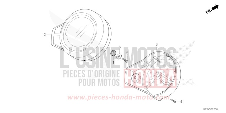 METER for Dax ST125 PEARL GLITTERING BLUE (B231) from 2023